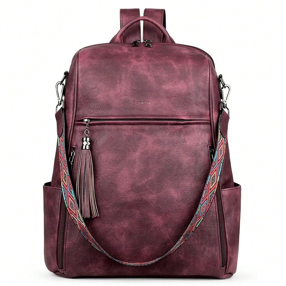 Leather Work Womens Backpack - Leather Laptop Backpack For Women Designer