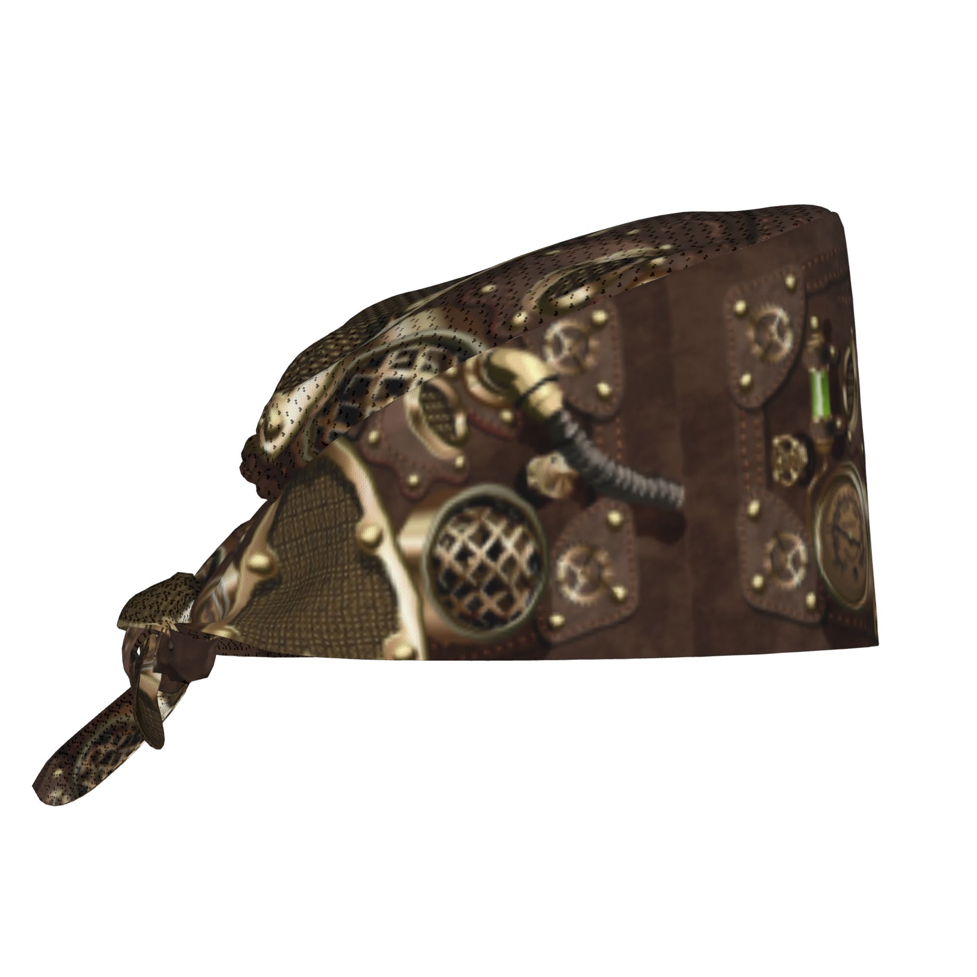Leather Work Hat - Custom Steampunk Leather Scrubs Cap Surgical