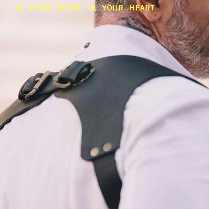Leather Work Harness - Men's Suspenders Belts Fashion Men's Suspenders