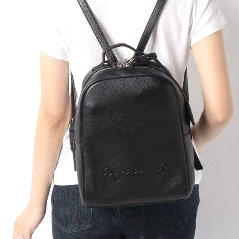 Leather Work Womens Backpack - Agnes b Travel PU Women Backpack