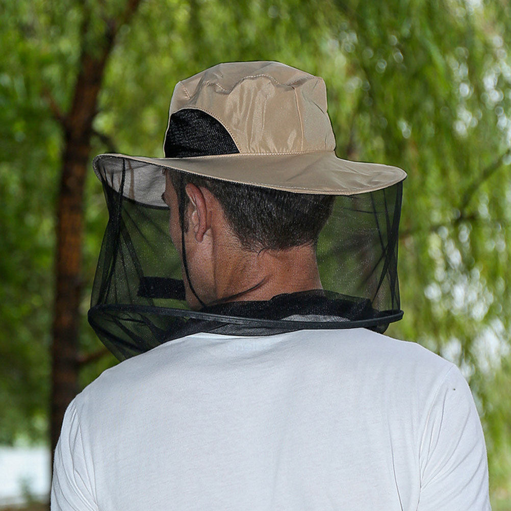 Leather Work Hat - Professional Mosquito Repellent Beekeeper Hat Breathable