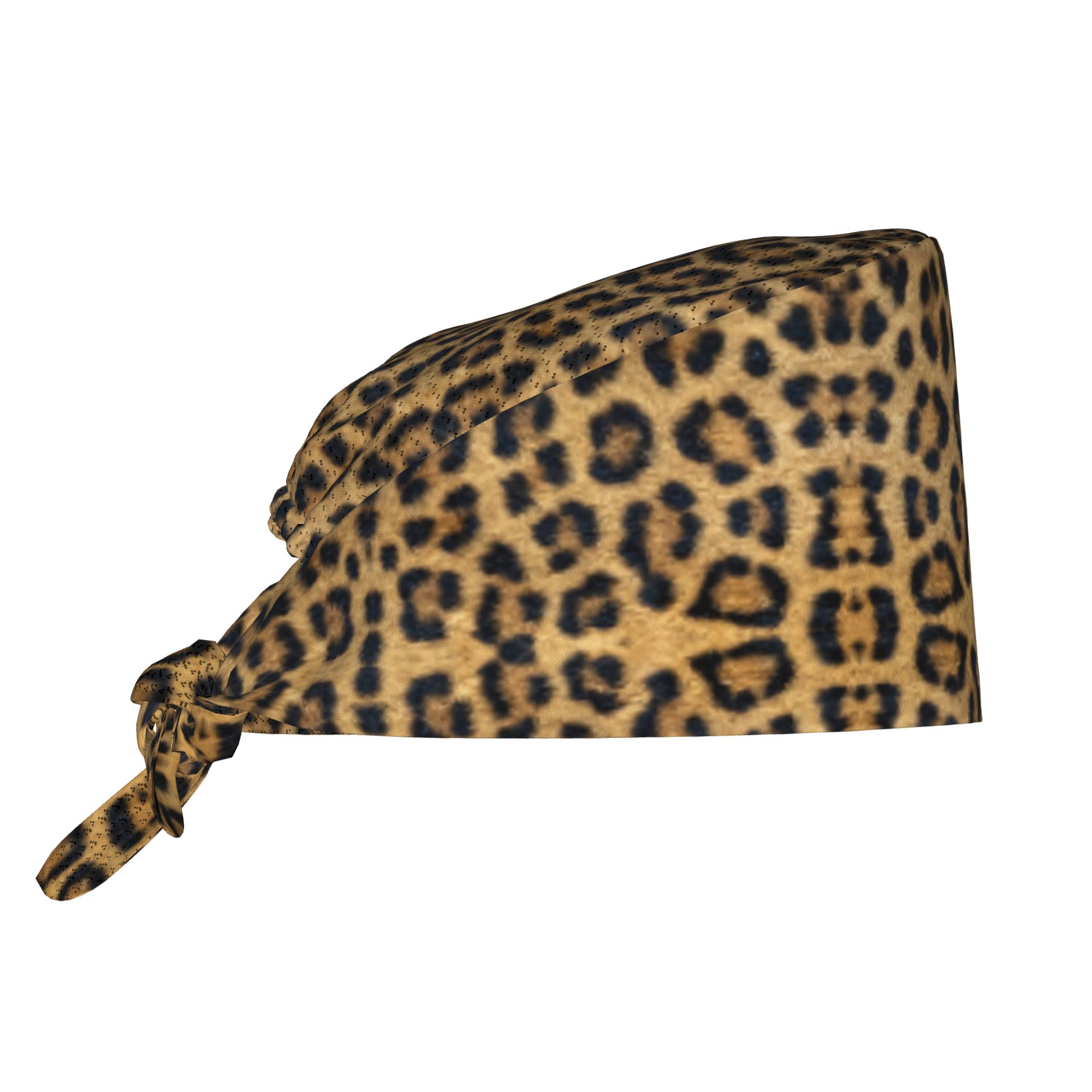 Fluffy Leopard Skin Leather Te - Leather Work Hat ulasan dan harga
