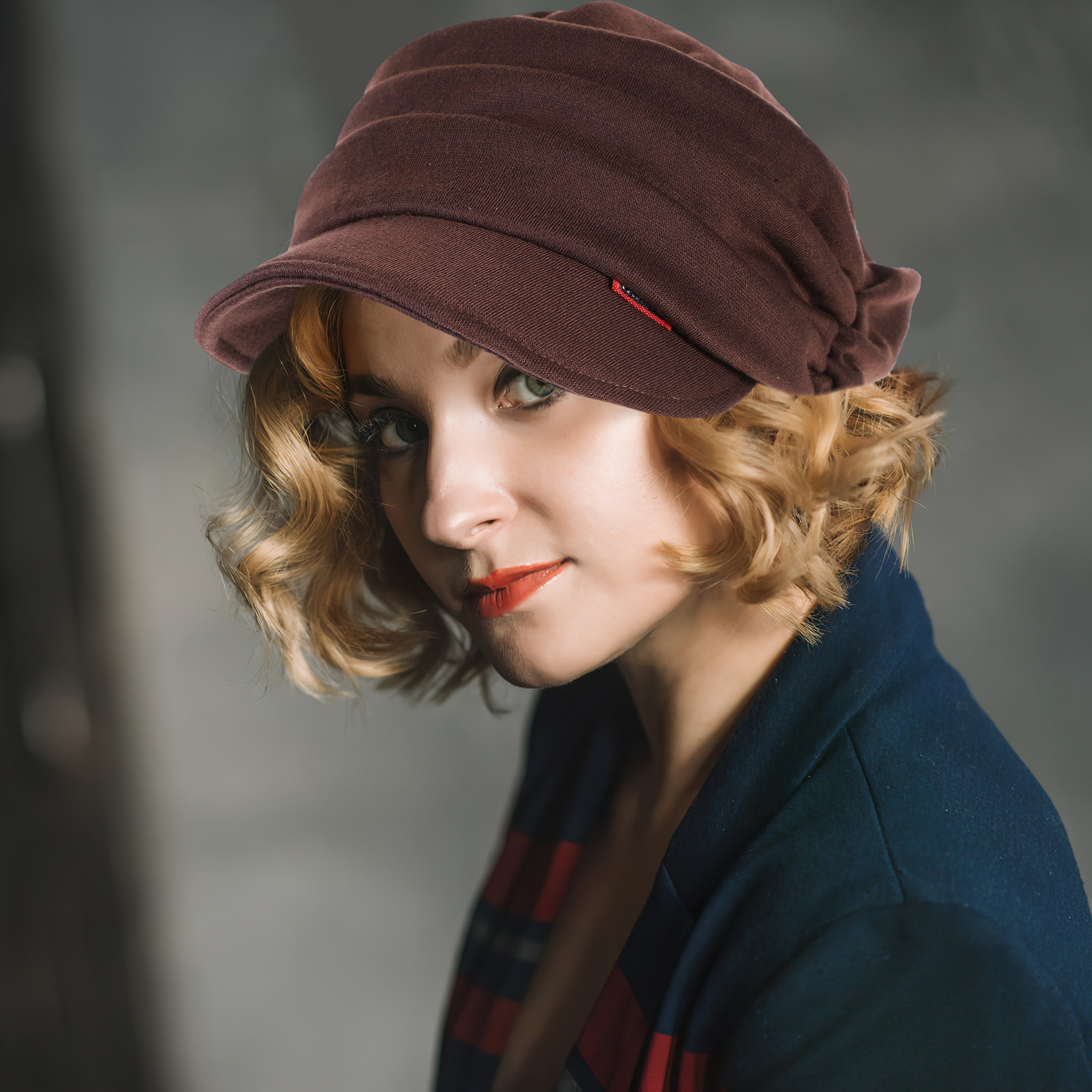 Women Soft-Brim Peaked Cap Fas - Leather Work Hat ulasan dan harga