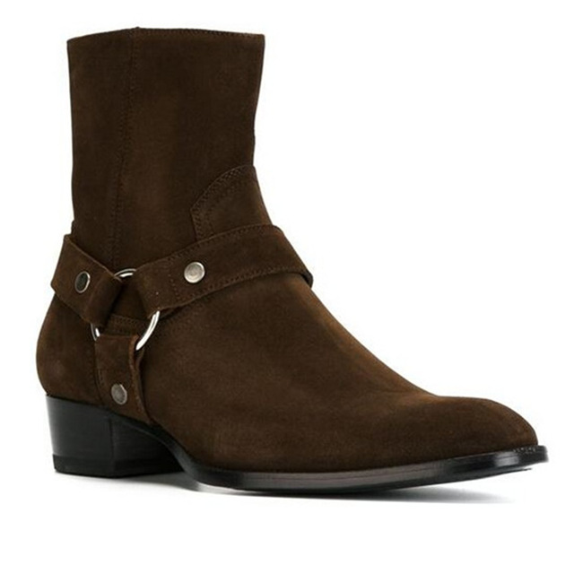 New Brown /Black Suede Leather - Leather Work Harness ulasan dan harga