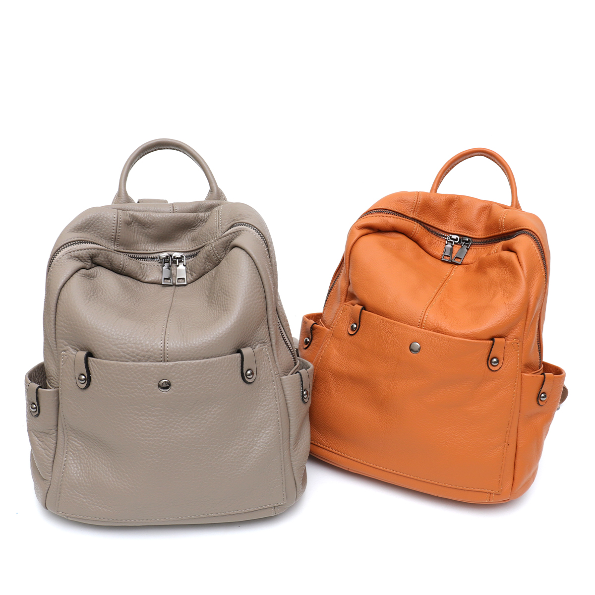 Soft Genuine Cowhide Daily Bac - Leather Work Womens Backpack ulasan dan harga
