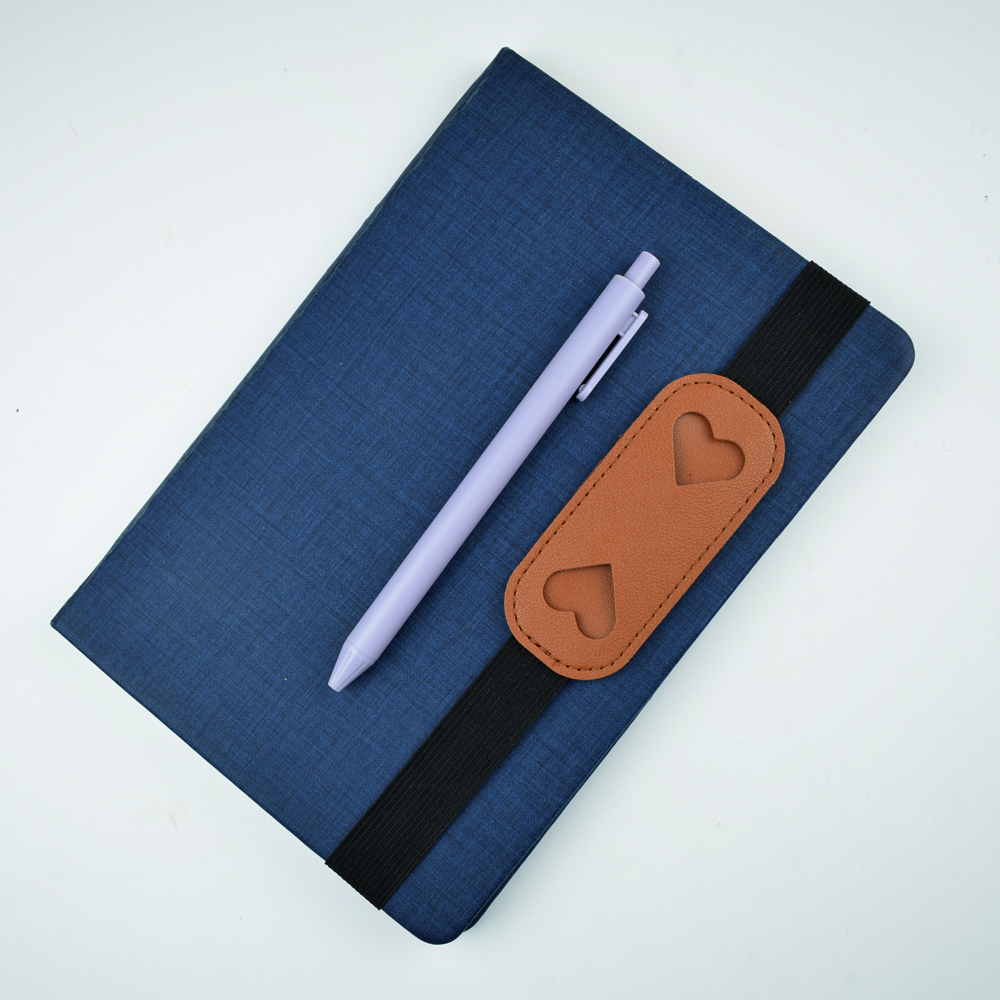 Elastic PU Leather Pen Holder  - Leather Work Notepad ulasan dan harga