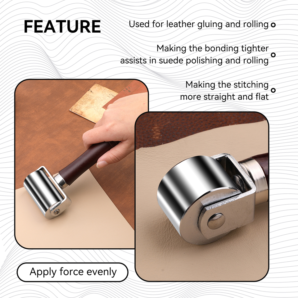 KRABALL Leather Press Edge Rol - Leatherwork Press ulasan dan harga