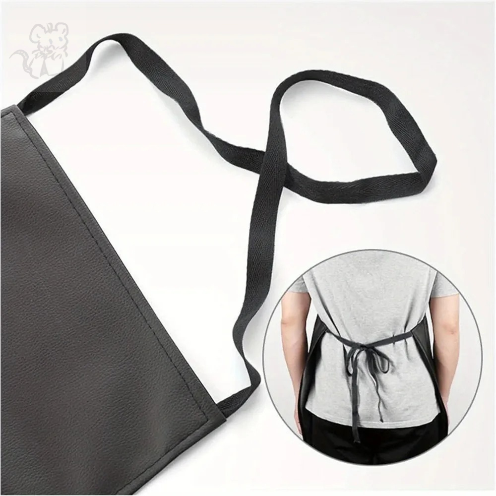 PU Leather Waterproof Heavy Du - Leatherwork Apron ulasan dan harga