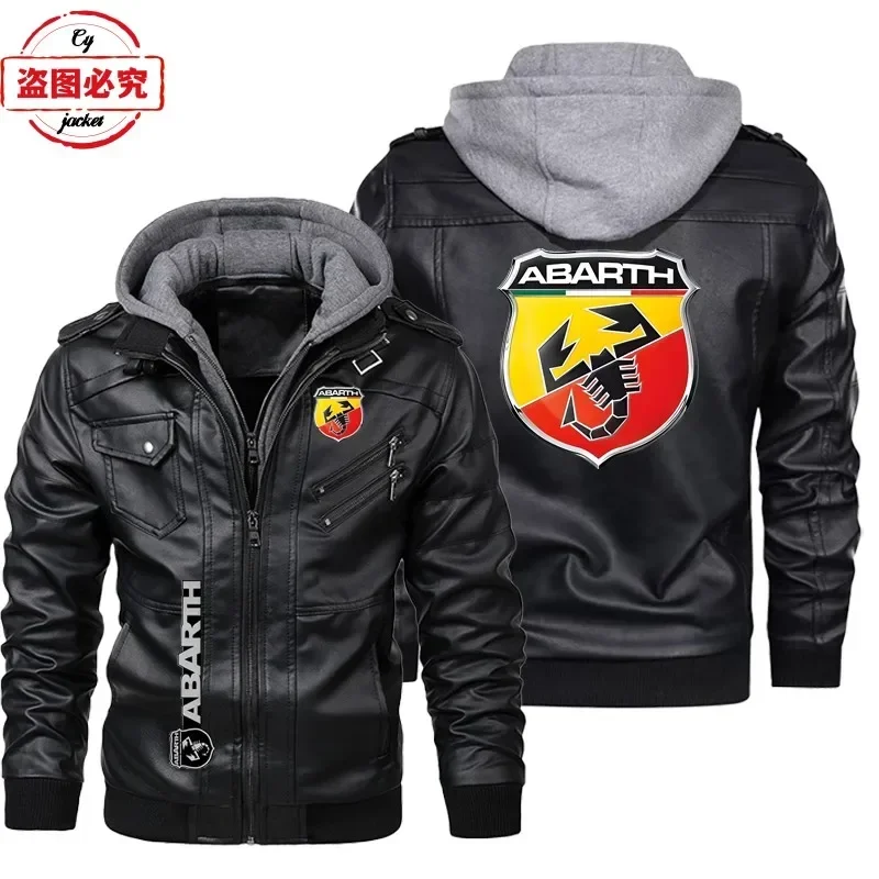 European Size Leather jacket A - Leather Work Jacket With Hood ulasan dan harga