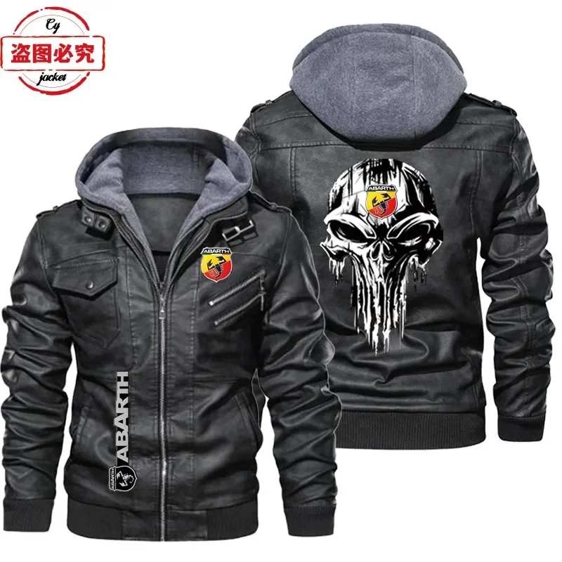European Size Leather jacket A - Leather Work Jacket With Hood ulasan dan harga