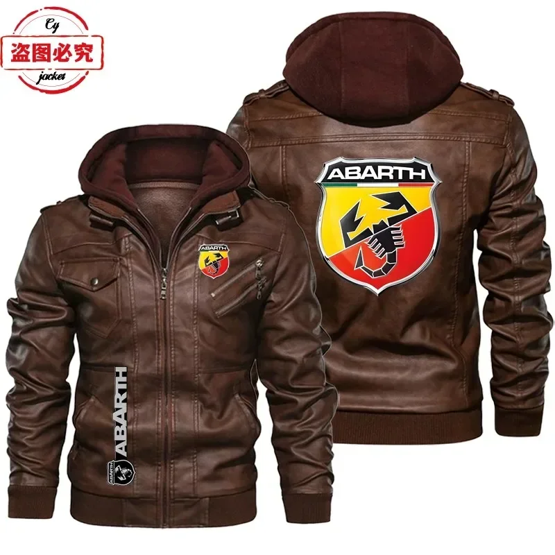 European Size Leather jacket A - Leather Work Jacket With Hood ulasan dan harga