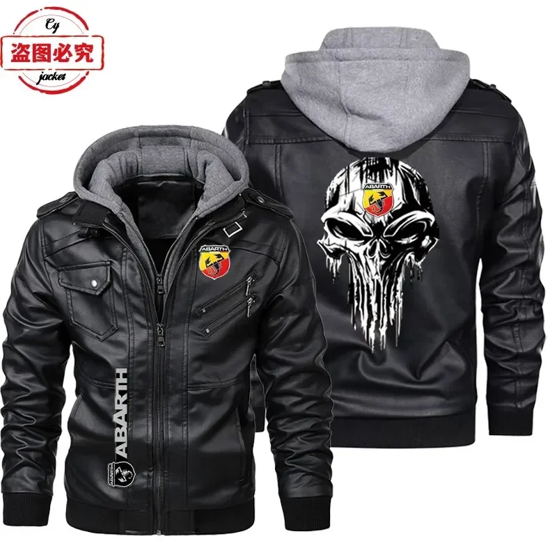 European Size Leather jacket A - Leather Work Jacket With Hood ulasan dan harga