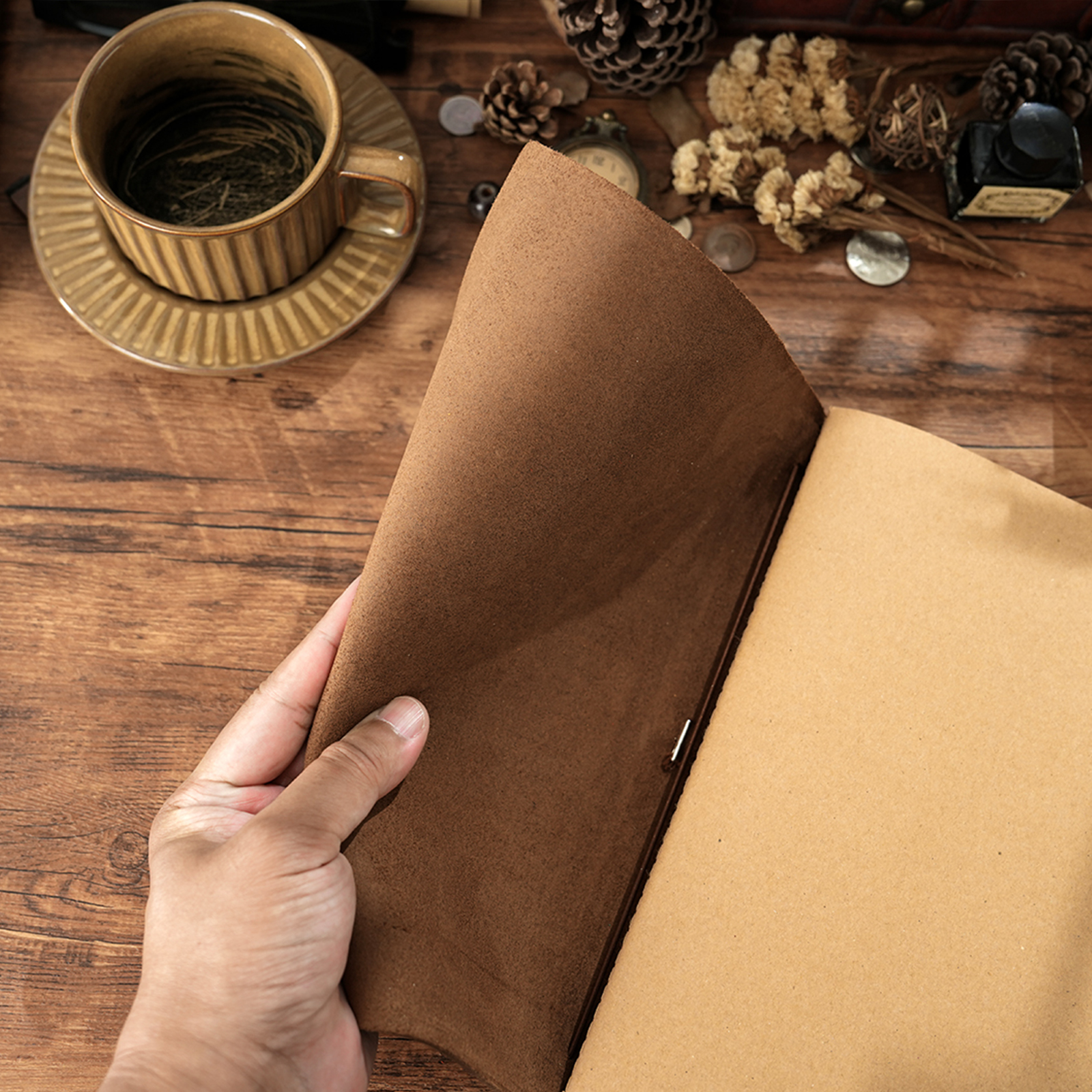 Handmade B5 Genuine Leather Tr - Leather Work Notepad ulasan dan harga