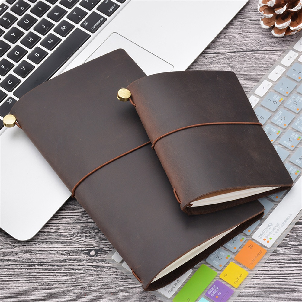 Genuine Leather Traveler Noteb - Leather Work Notepad ulasan dan harga