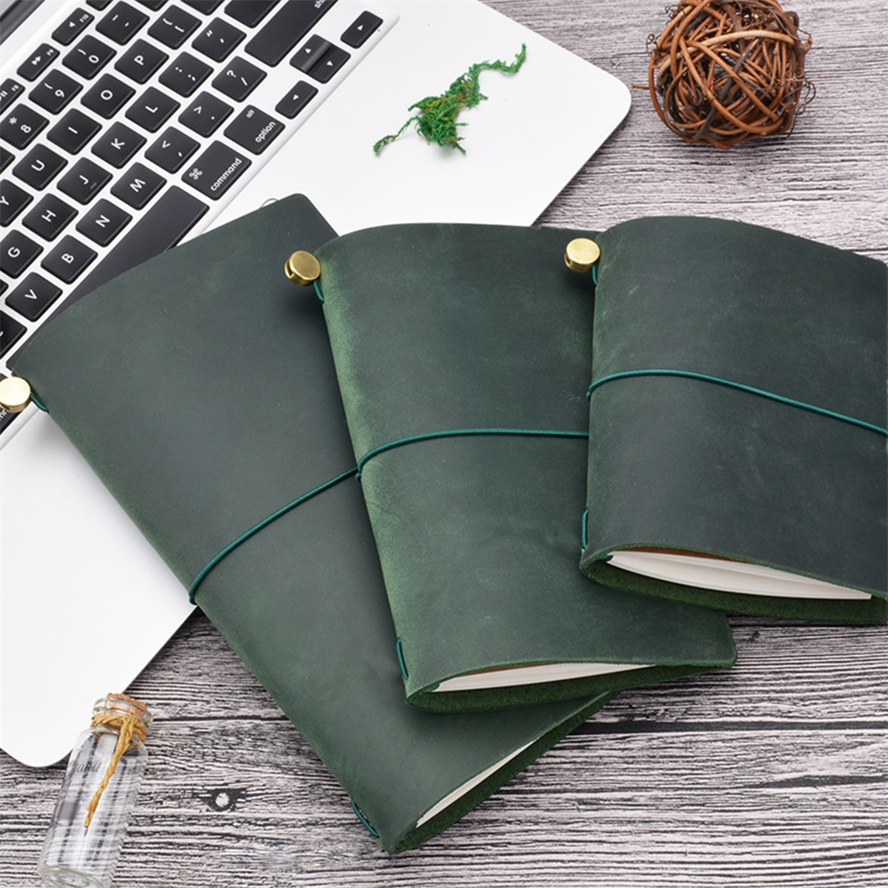 Genuine Leather Traveler Noteb - Leather Work Notepad ulasan dan harga