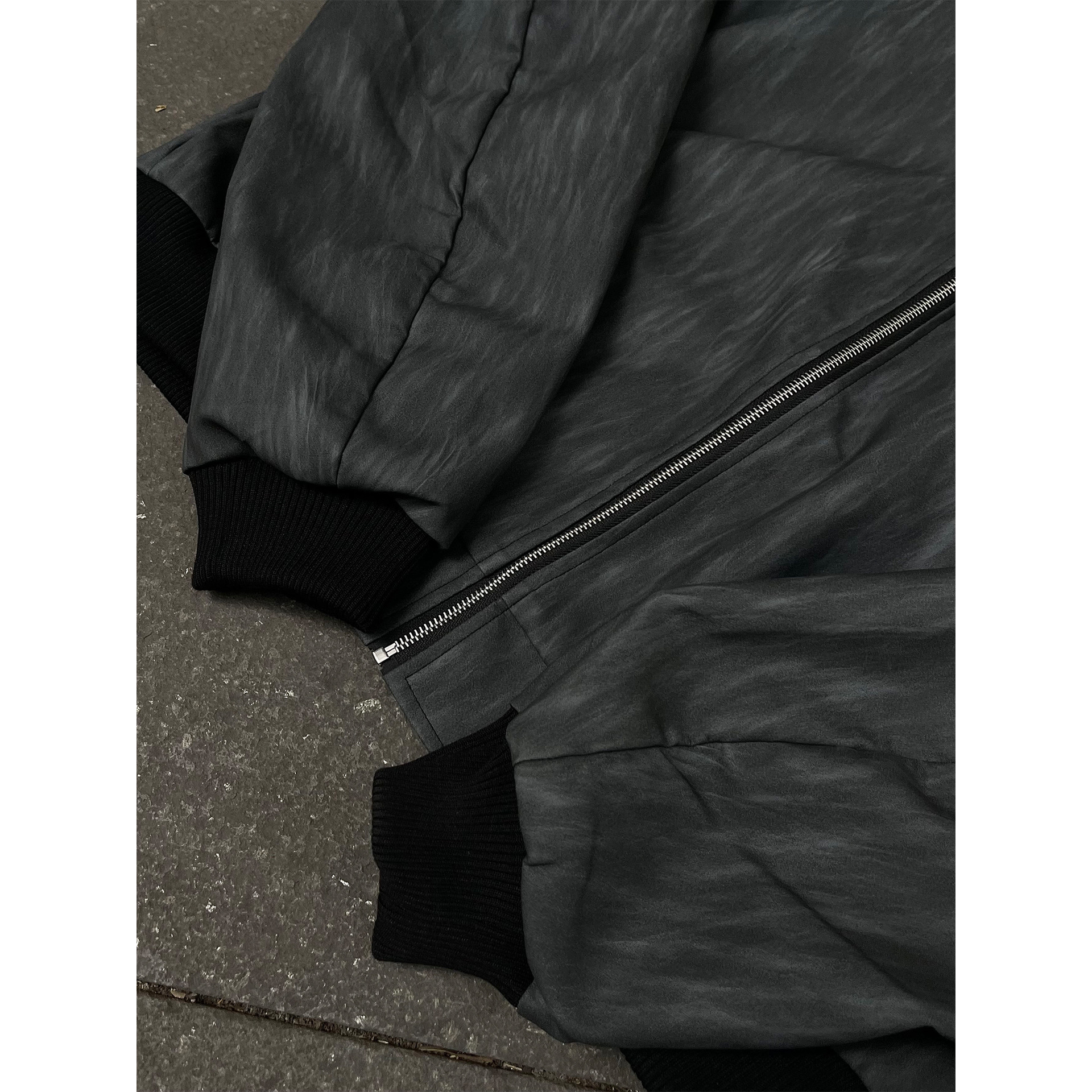 UMI MAO American Retro Work Ja - Leather Work Jacket With Hood ulasan dan harga