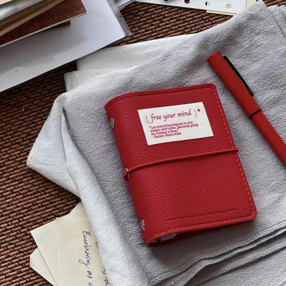 M5 Soft leather Binder Noteboo - Leather Work Notepad ulasan dan harga