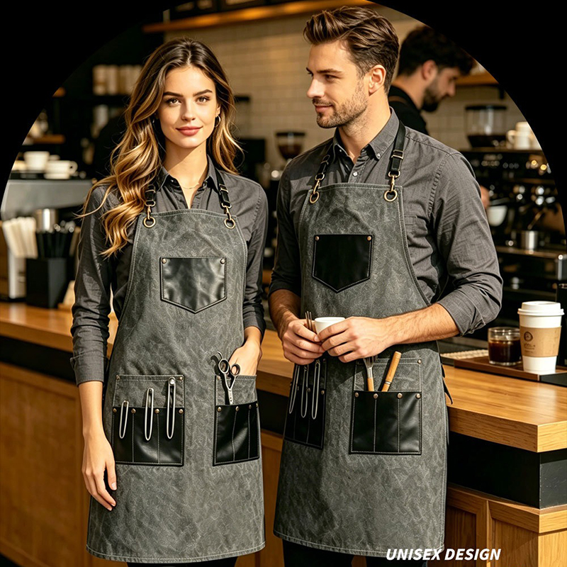 Thick Canvas Apron Leather Mul - Leatherwork Apron ulasan dan harga