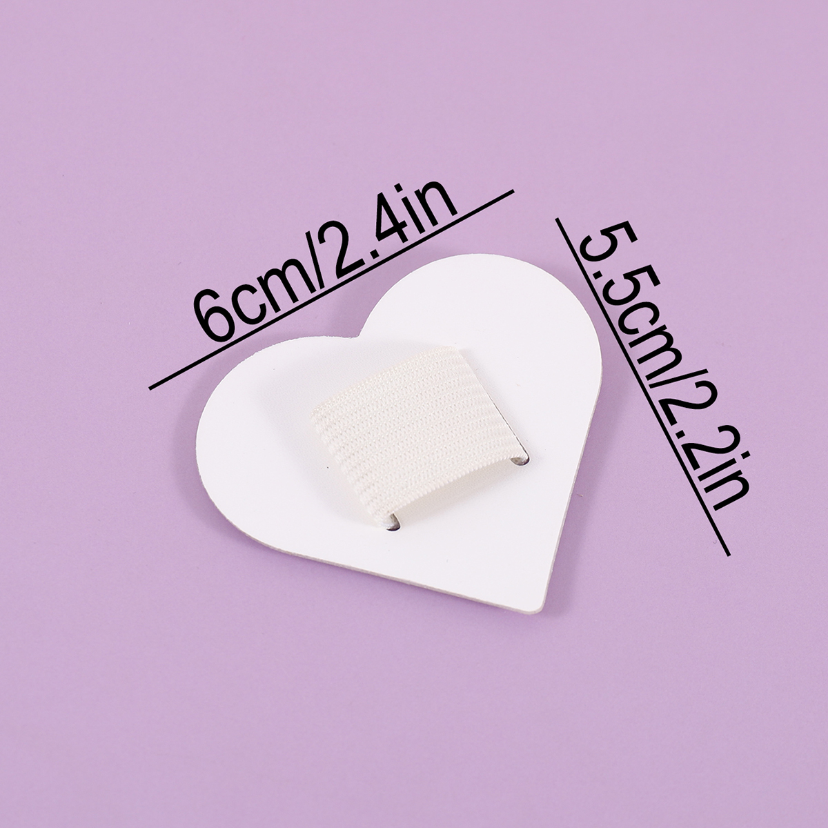 Self-Adhesive Heart Pen Clip H - Leather Work Notepad ulasan dan harga