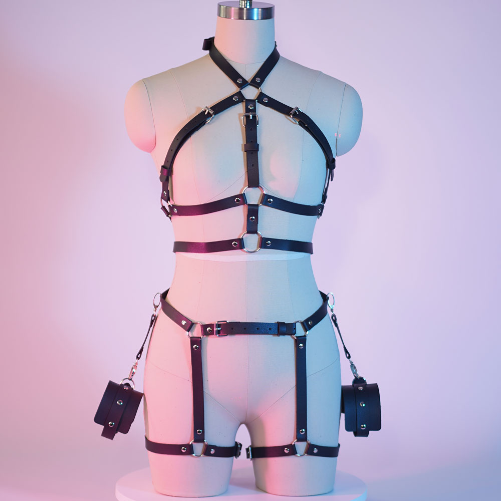 Women Sexy Body Harness Belt B - Leather Work Harness ulasan dan harga