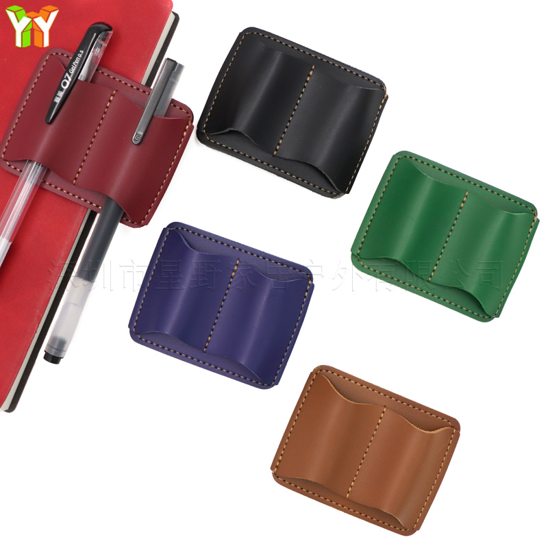 Portable PU Leather Pen Holder - Leather Work Notepad ulasan dan harga