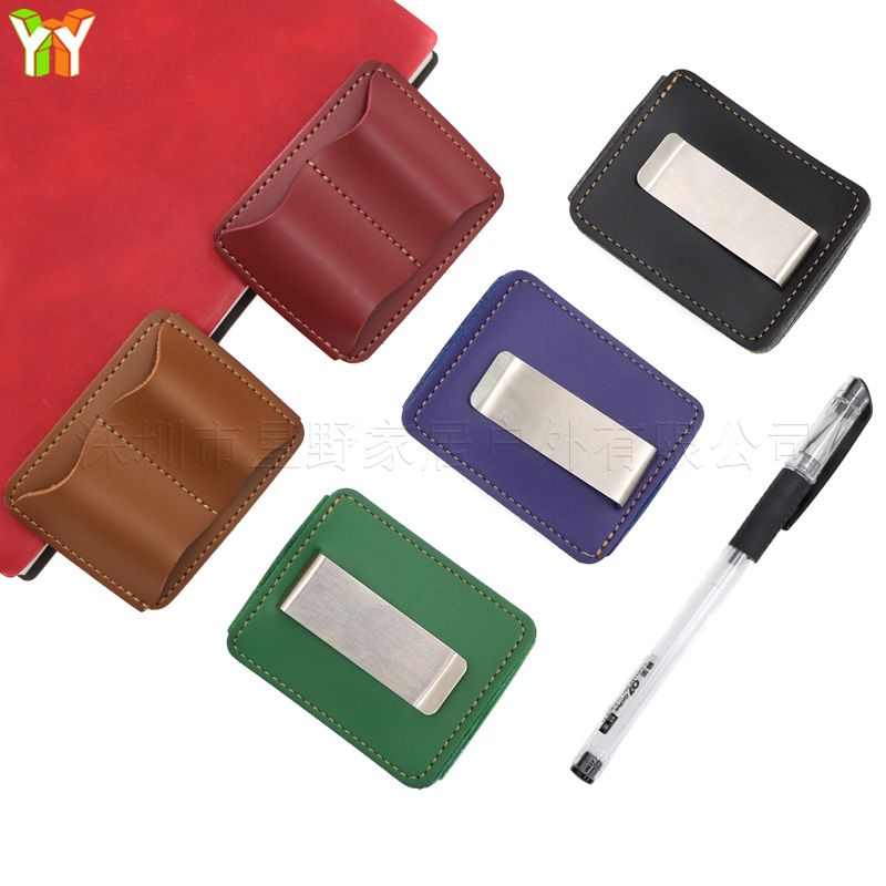 Portable PU Leather Pen Holder - Leather Work Notepad ulasan dan harga