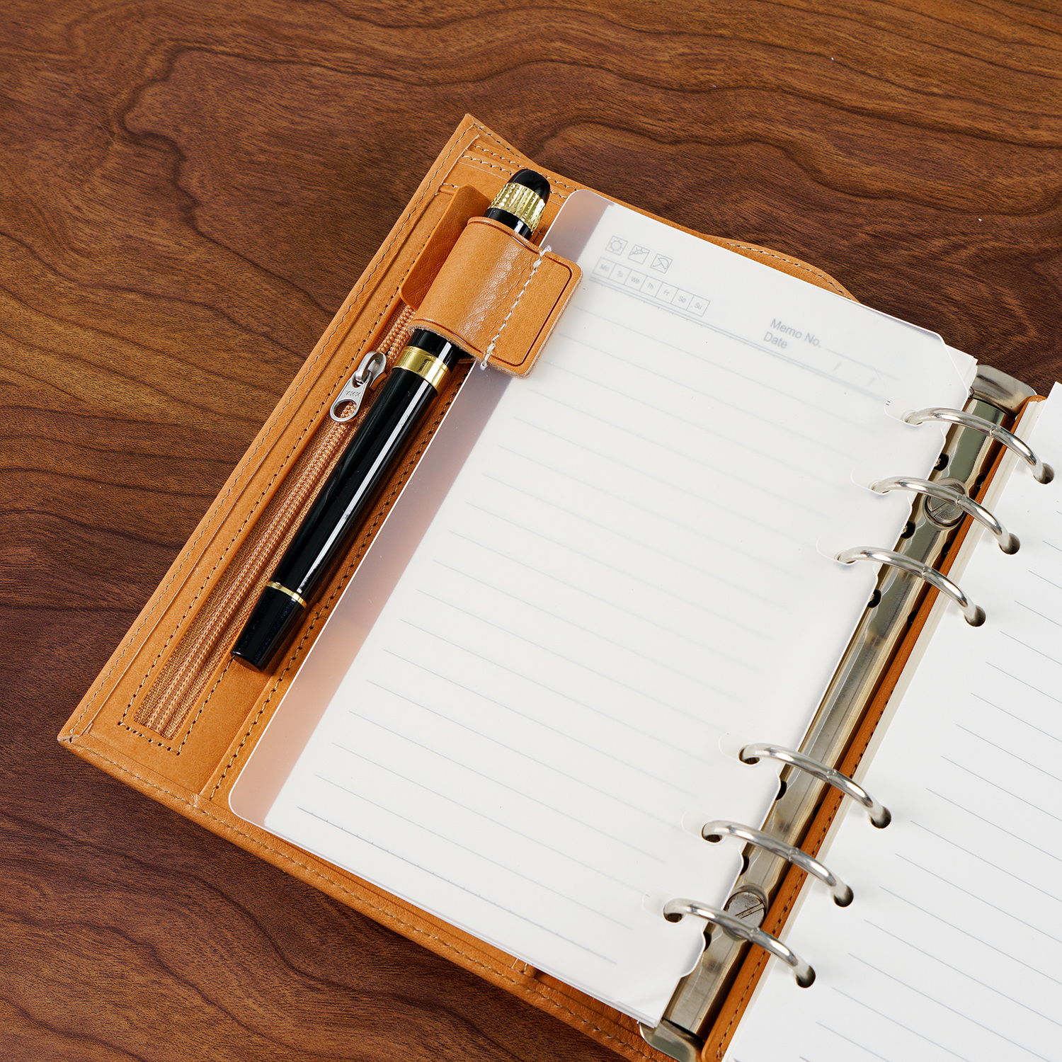 Creative PP Binder Dividers wi - Leather Work Notepad ulasan dan harga
