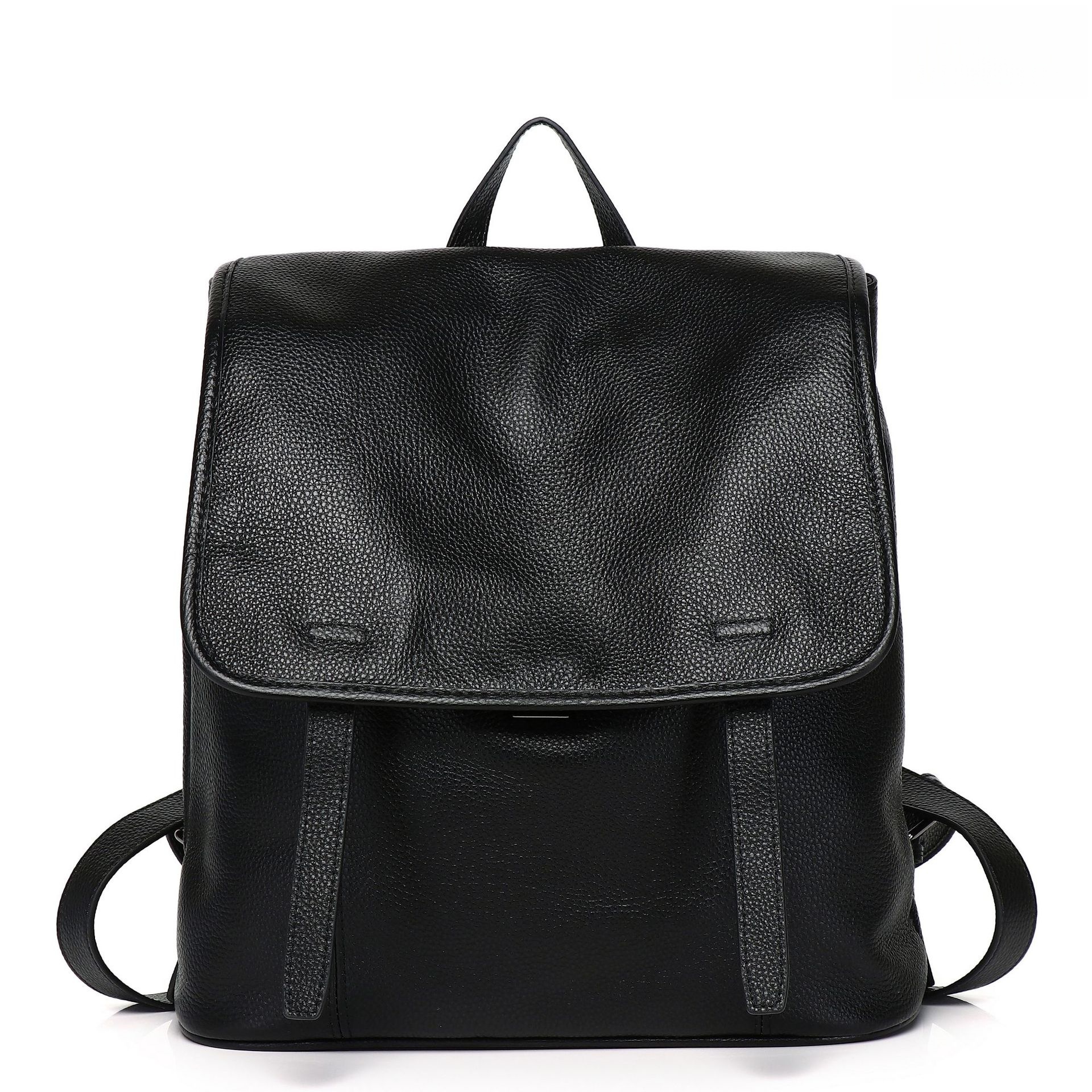 Women Top Grain Cowhide Flap B - Leather Work Womens Backpack ulasan dan harga