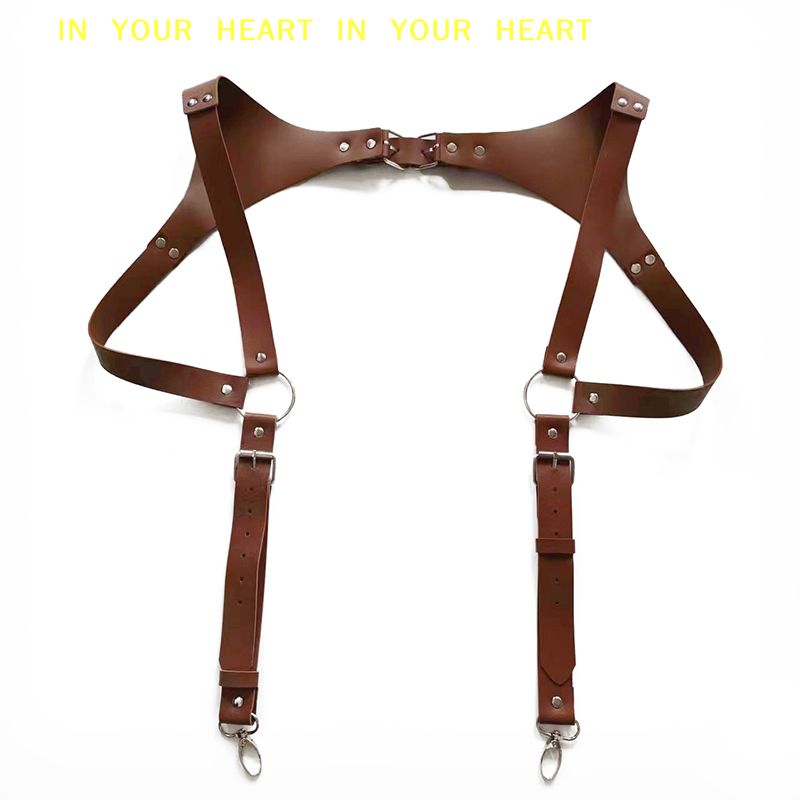 Men's Suspenders Belts Fashion - Leather Work Harness ulasan dan harga