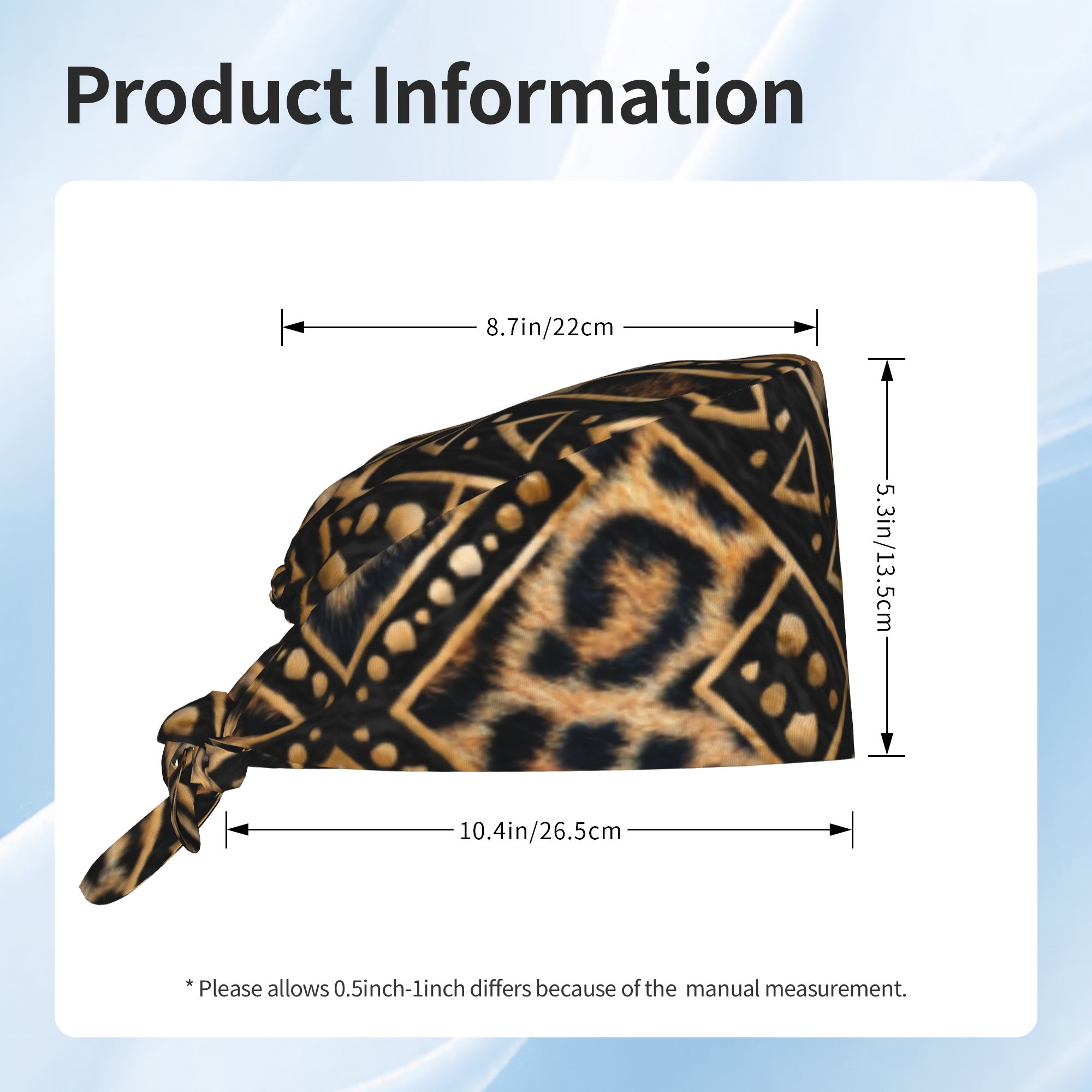 Leopard Fur  Ethnic Tribal Geo - Leather Work Hat ulasan dan harga
