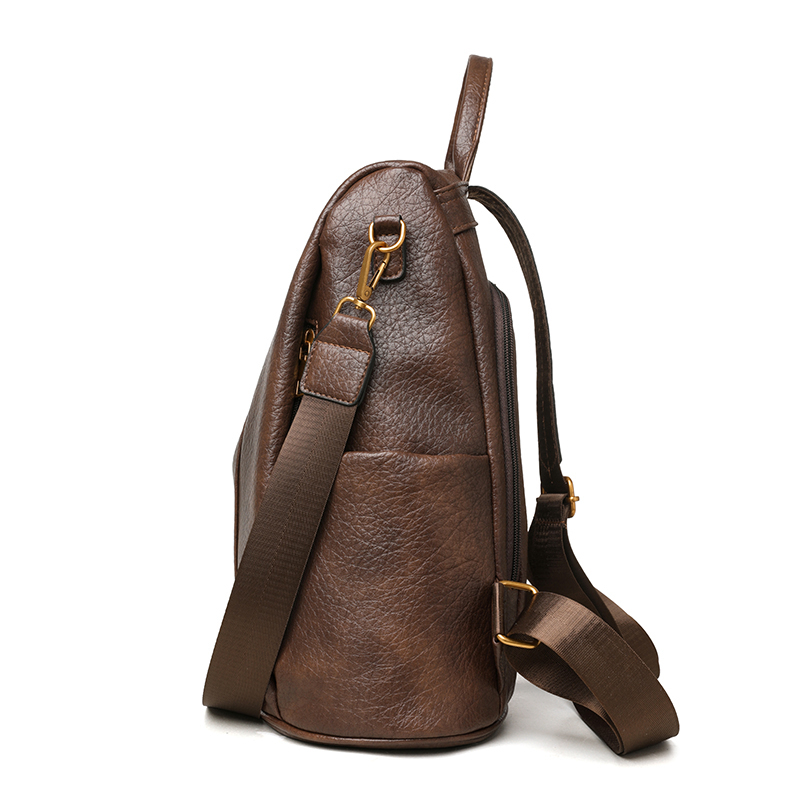 Toposhine Vintage Brown Leathe - Leather Work Womens Backpack ulasan dan harga