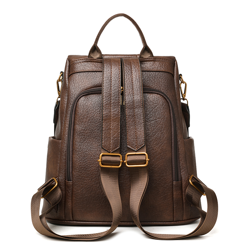 Toposhine Vintage Brown Leathe - Leather Work Womens Backpack ulasan dan harga