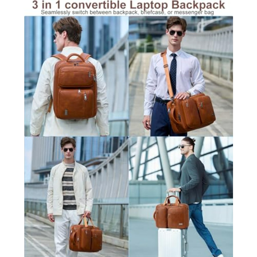 weiatas 3-in-1 Vegan Leather C - Leather Work Womens Backpack ulasan dan harga