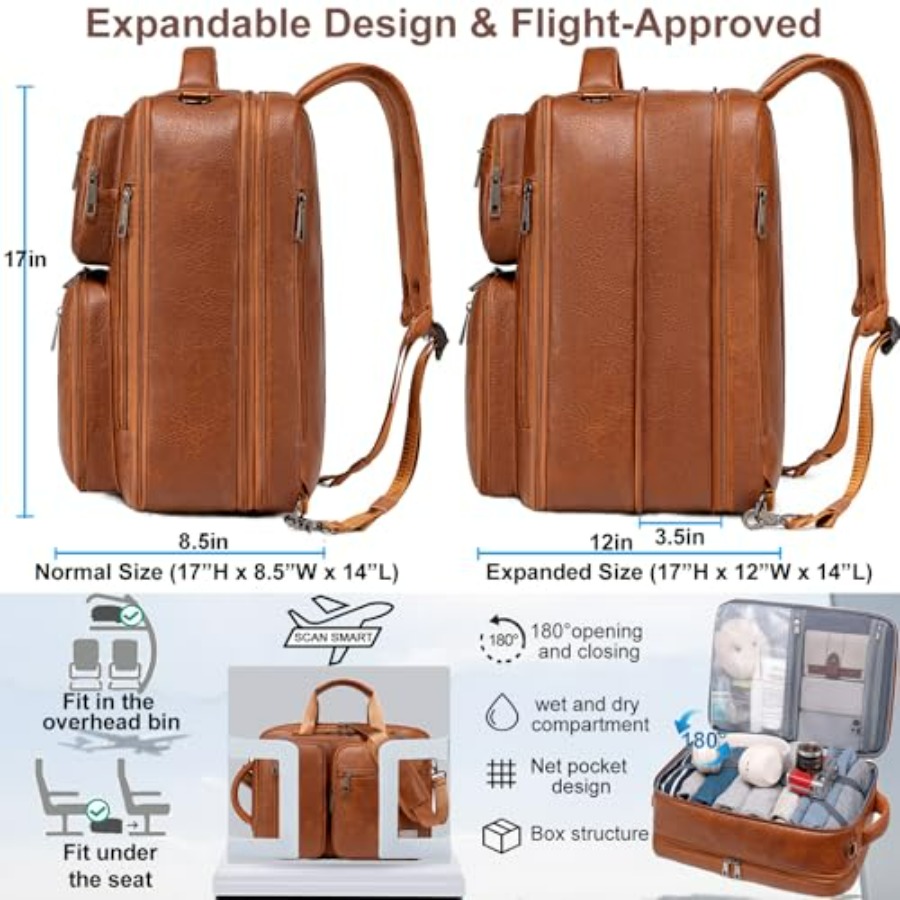 weiatas 3-in-1 Vegan Leather C - Leather Work Womens Backpack ulasan dan harga