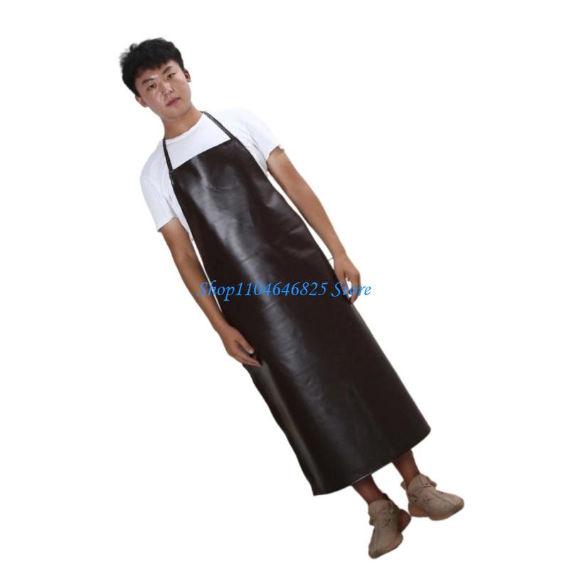 Reinforced PU Leather Work Apr - Leatherwork Apron ulasan dan harga