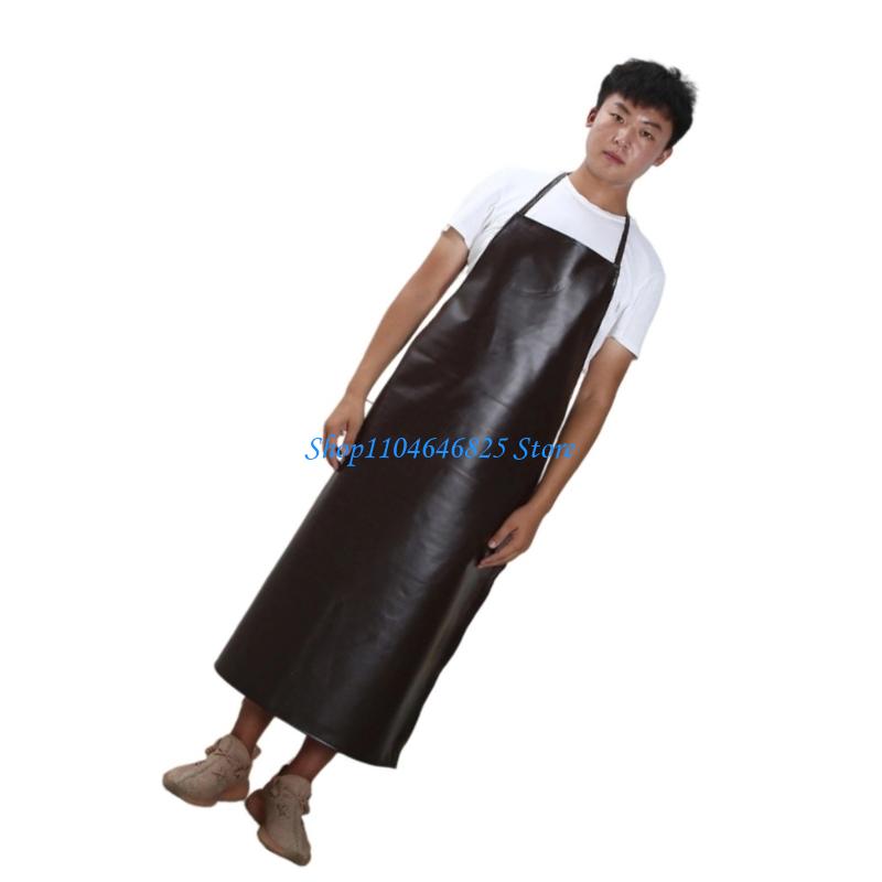 Reinforced PU Leather Work Apr - Leatherwork Apron ulasan dan harga