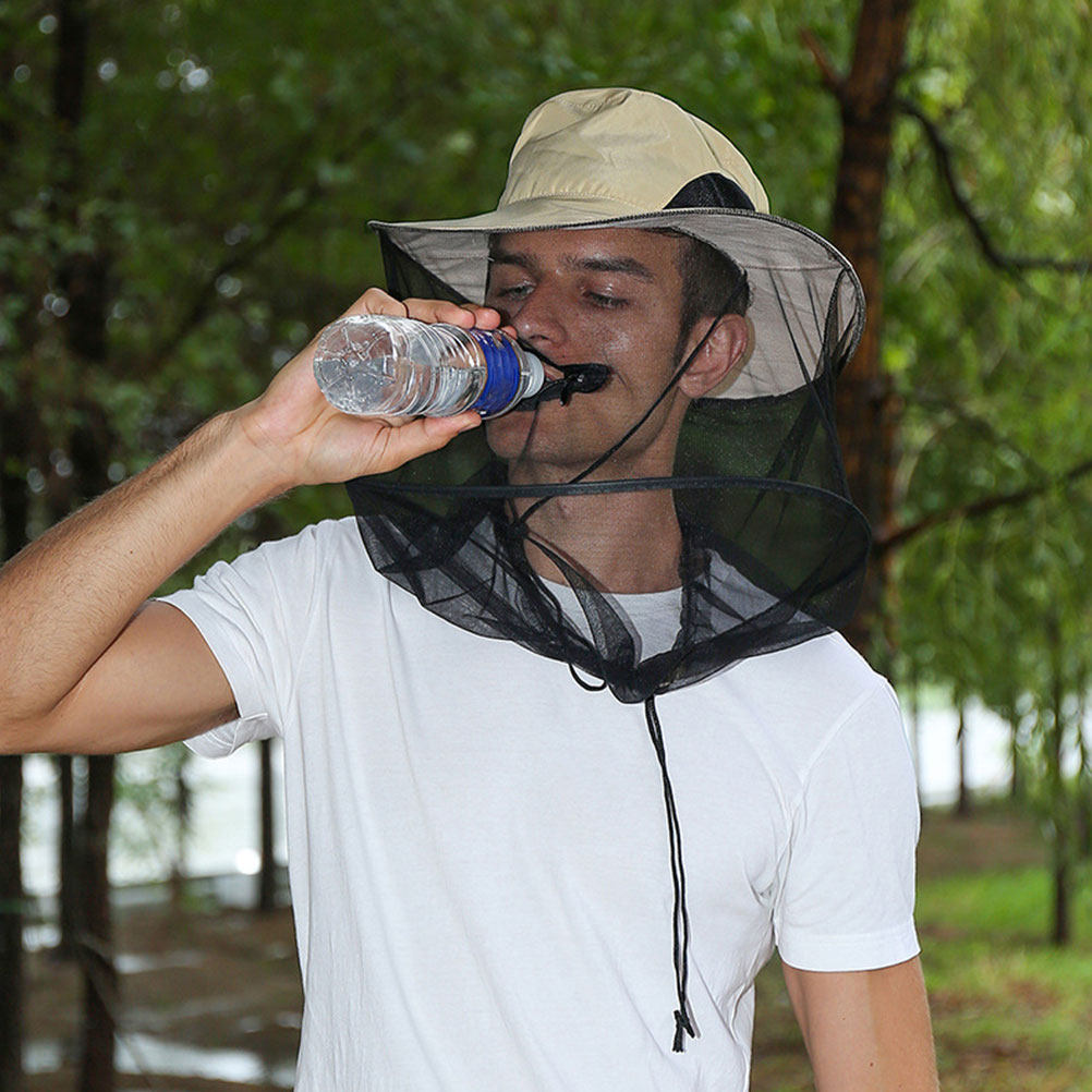 Professional Mosquito Repellen - Leather Work Hat ulasan dan harga