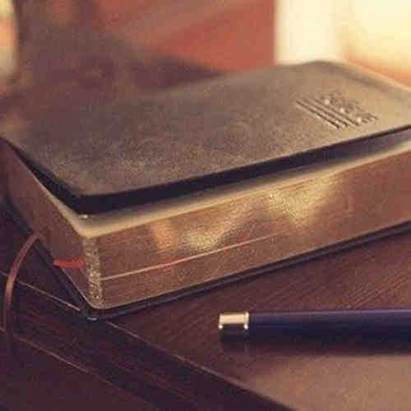 Vintage Thick Leather Bible No - Leather Work Notepad ulasan dan harga