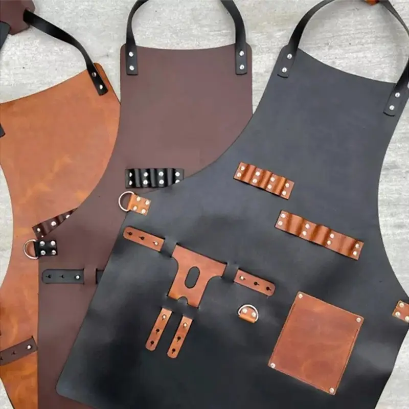 PU Leather Waterproof and Oil  - Leatherwork Apron ulasan dan harga